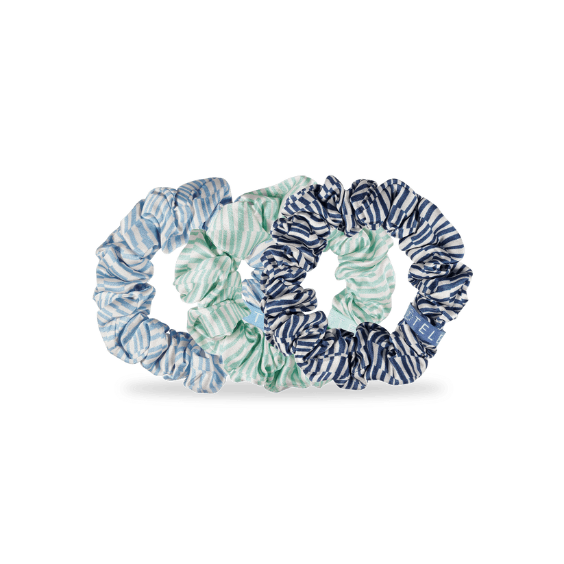 Totally Turquoise Large Silk Scrunchies - Something Splendid Co.