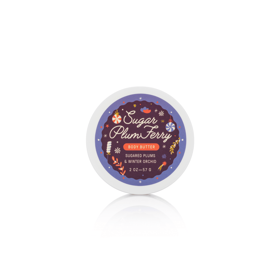 Travel Size Sugar Plum Ferry™ Body Butter (2oz) | Holiday - Something Splendid Co.