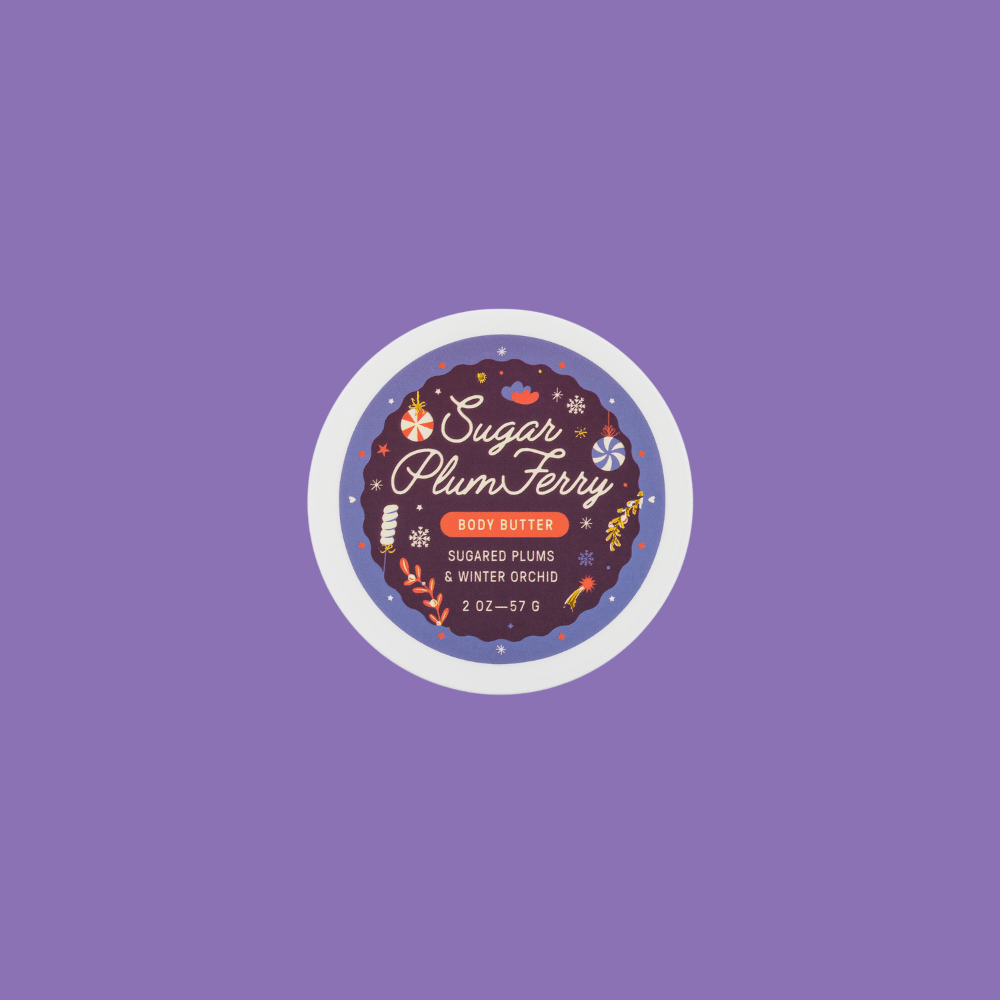 Travel Size Sugar Plum Ferry™ Body Butter (2oz) | Holiday - Something Splendid Co.
