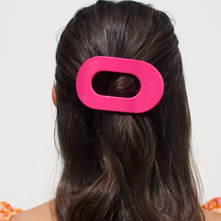 Tropical Punch Medium Flat Round Hair Clip - Something Splendid Co.