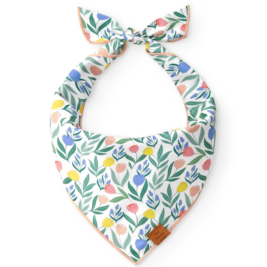 Tulip Garden Spring Dog Bandana - Something Splendid Co.