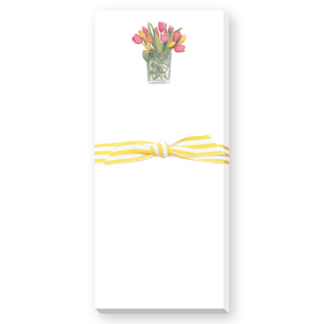Tulips Skinnie Notepad - Something Splendid Co.