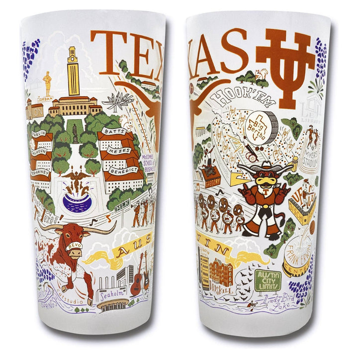 University of Texas Collegiate Drinking Glass - Something Splendid Co.