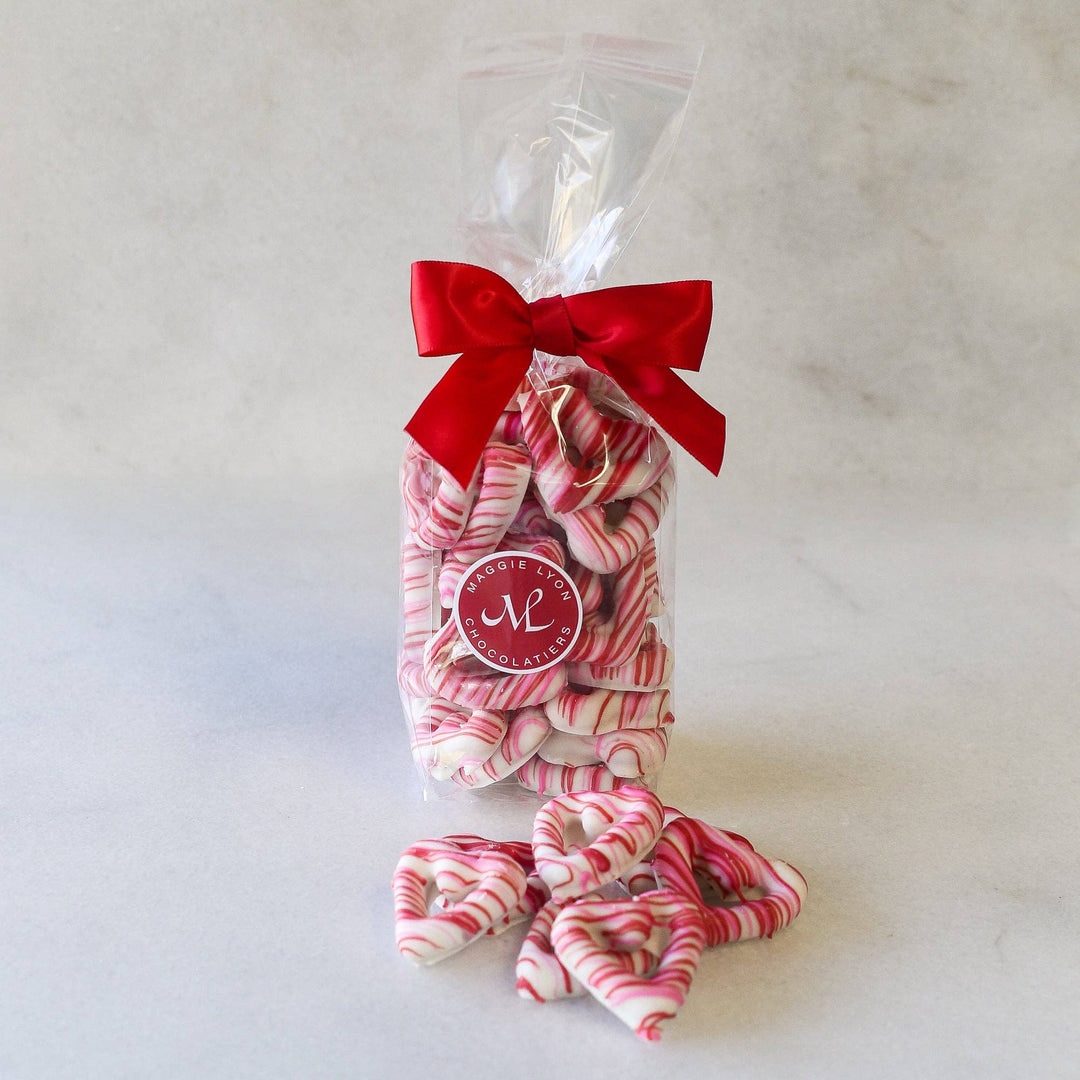 Valentine's 5oz White Chocolate Covered Heart Shaped Pretzel - Something Splendid Co.