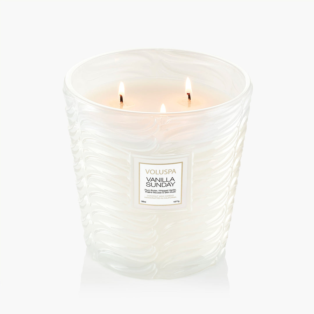 Vanilla Sunday 3 - Wick Hearth Candle - Something Splendid Co.