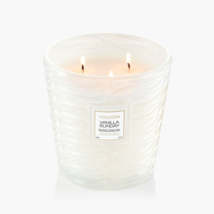 Vanilla Sunday 3 - Wick Hearth Candle - Something Splendid Co.