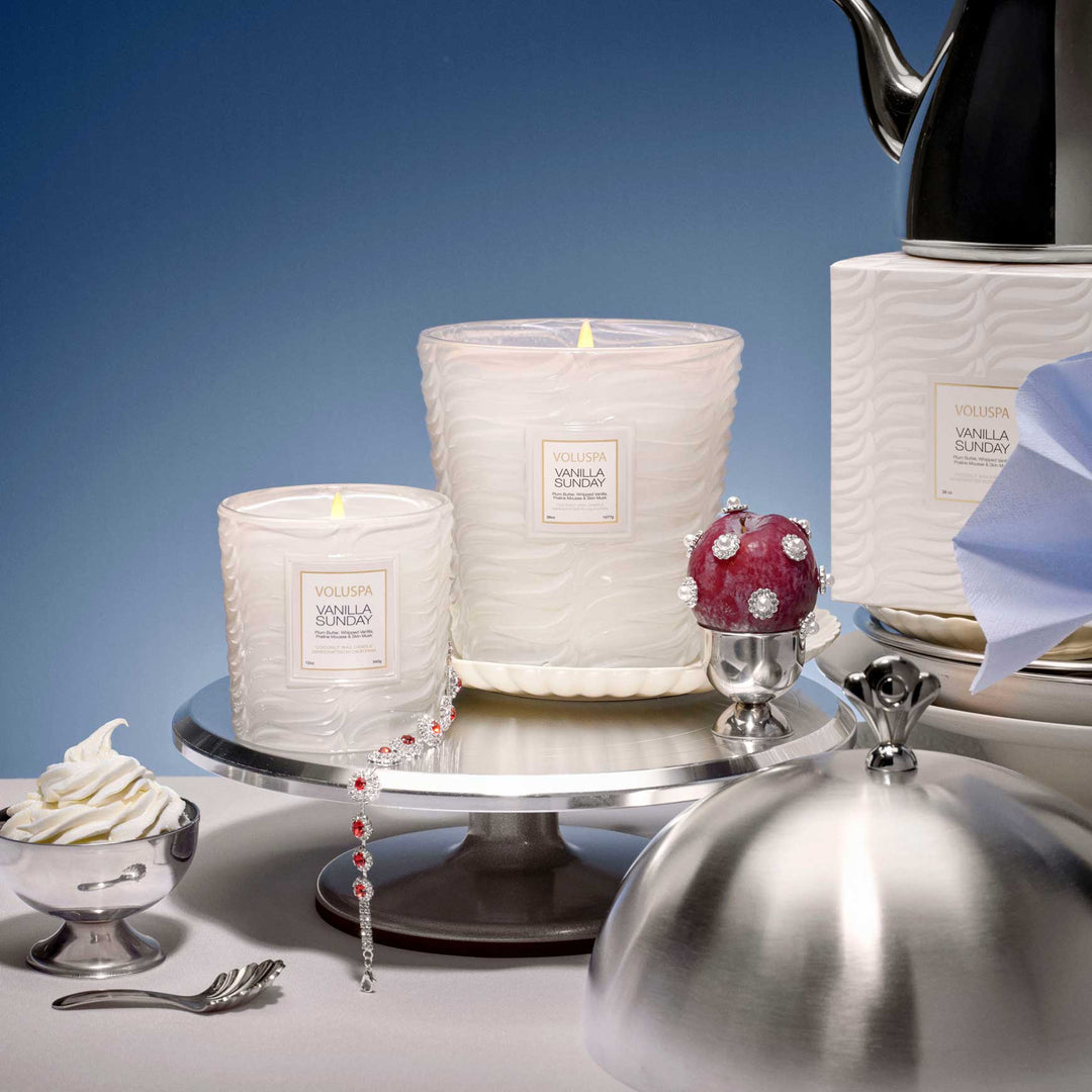 Vanilla Sunday 3 - Wick Hearth Candle - Something Splendid Co.