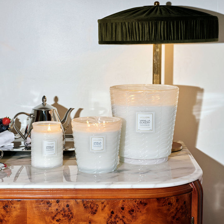 Vanilla Sunday 3 - Wick Hearth Candle - Something Splendid Co.