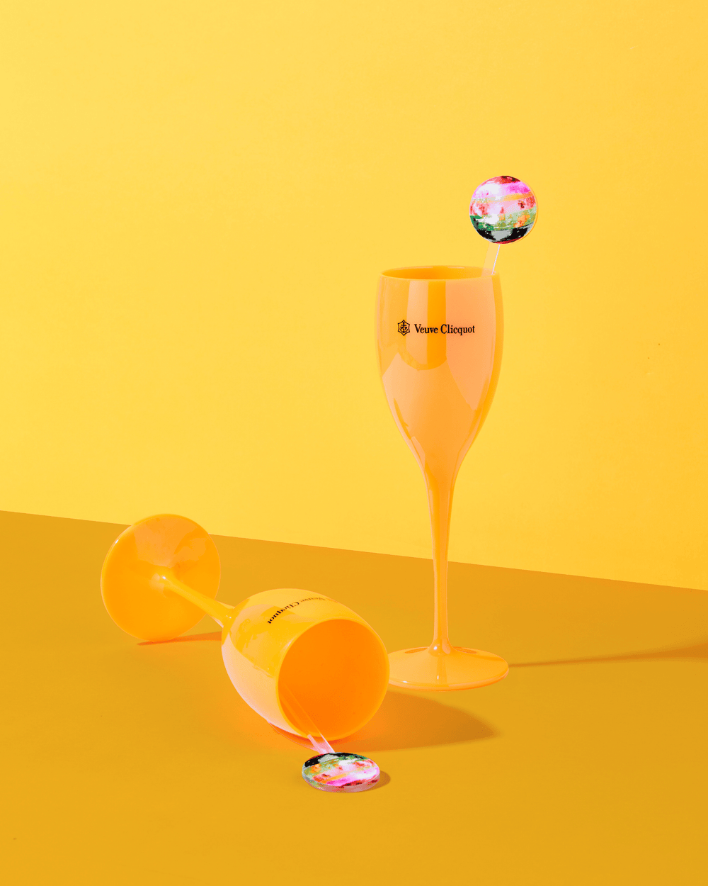 Veuve Champagne Flute | Orange - Something Splendid Co.