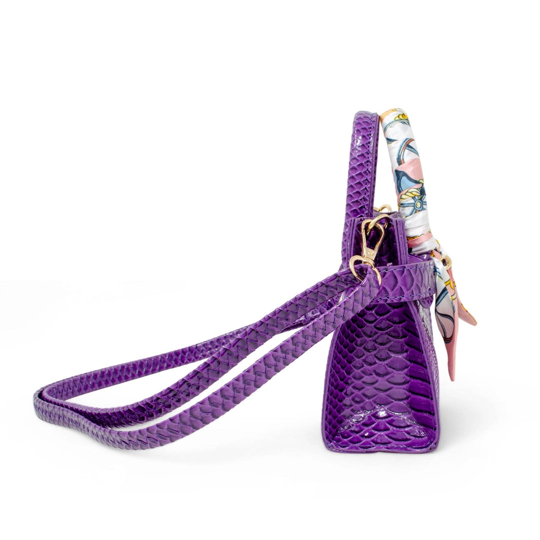Vivid Crocodile Scarf Handbag - Something Splendid Co.