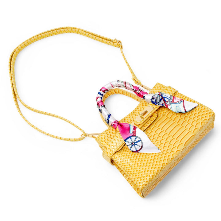 Vivid Crocodile Scarf Handbag - Something Splendid Co.