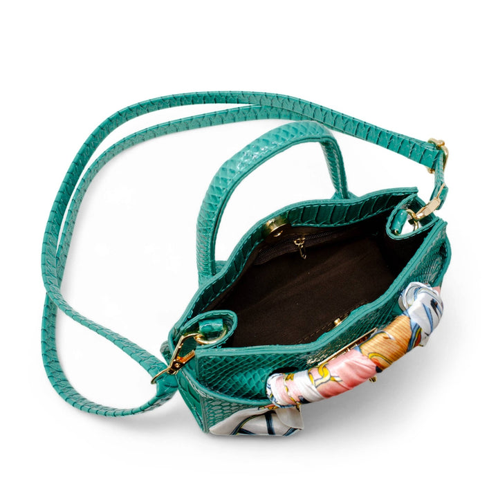 Vivid Crocodile Scarf Handbag - Something Splendid Co.