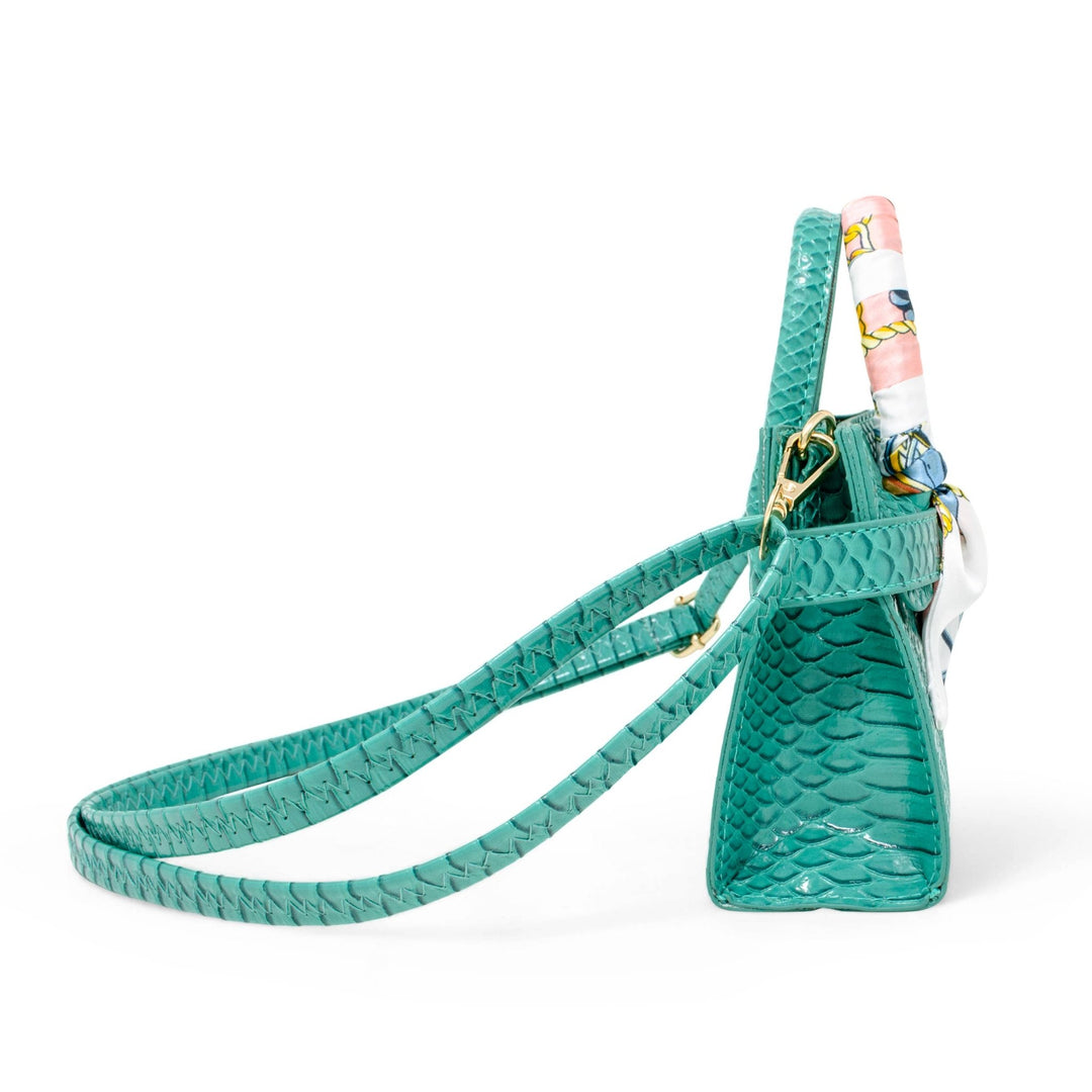 Vivid Crocodile Scarf Handbag - Something Splendid Co.
