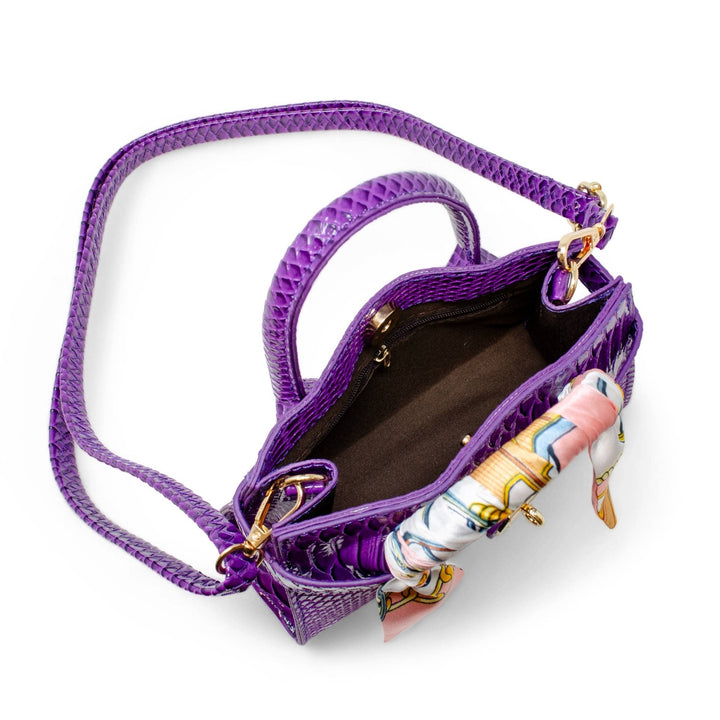 Vivid Crocodile Scarf Handbag - Something Splendid Co.