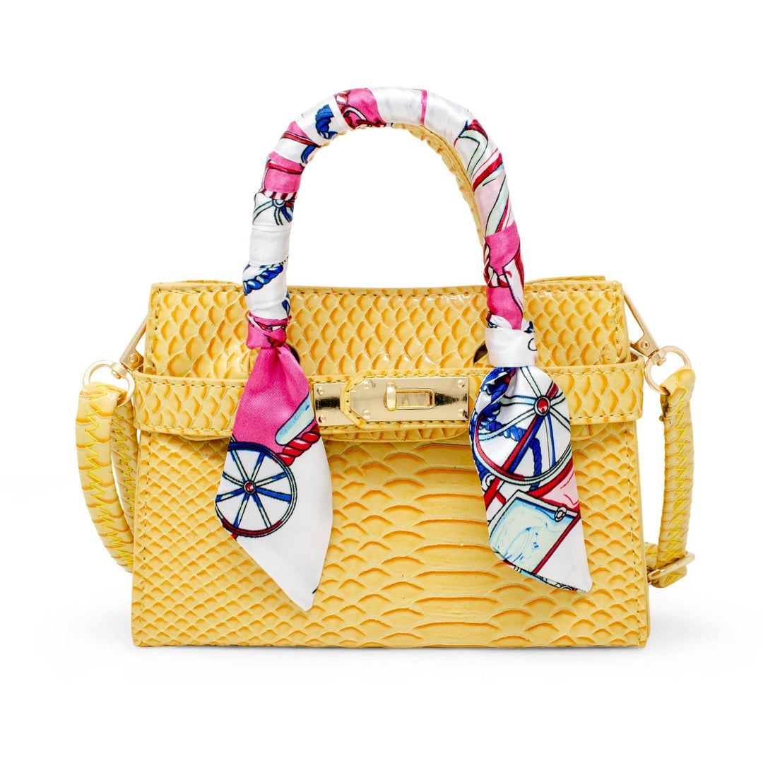 Vivid Crocodile Scarf Handbag - Something Splendid Co.