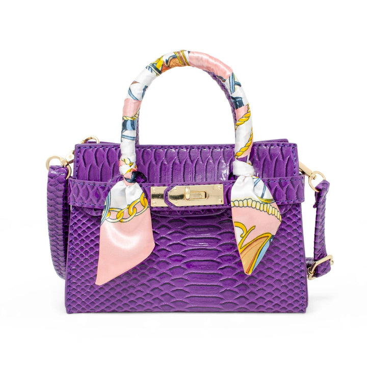 Vivid Crocodile Scarf Handbag - Something Splendid Co.