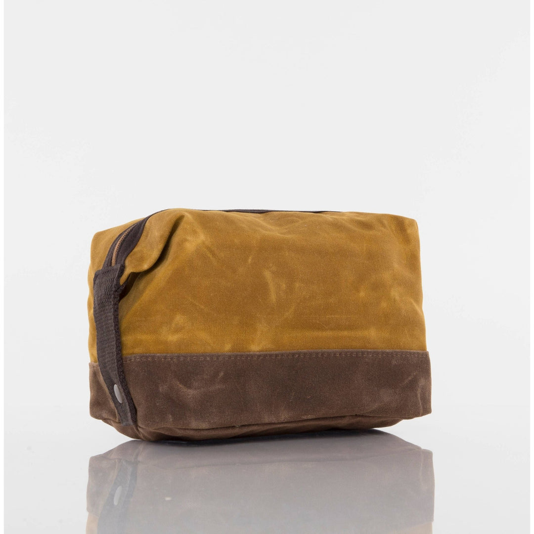 Waxed Dopp Kit: Khaki - Something Splendid Co.