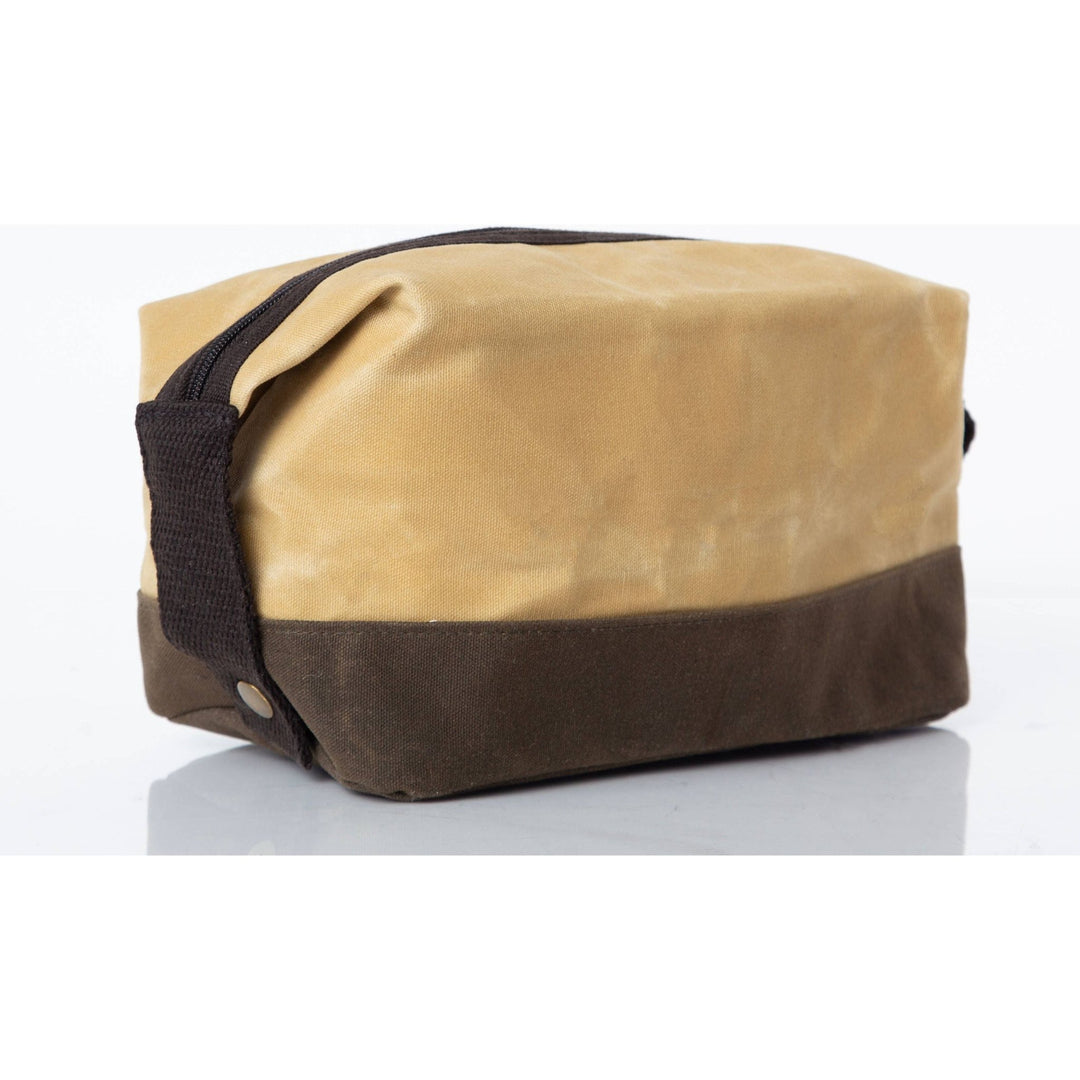 Waxed Dopp Kit: Khaki - Something Splendid Co.