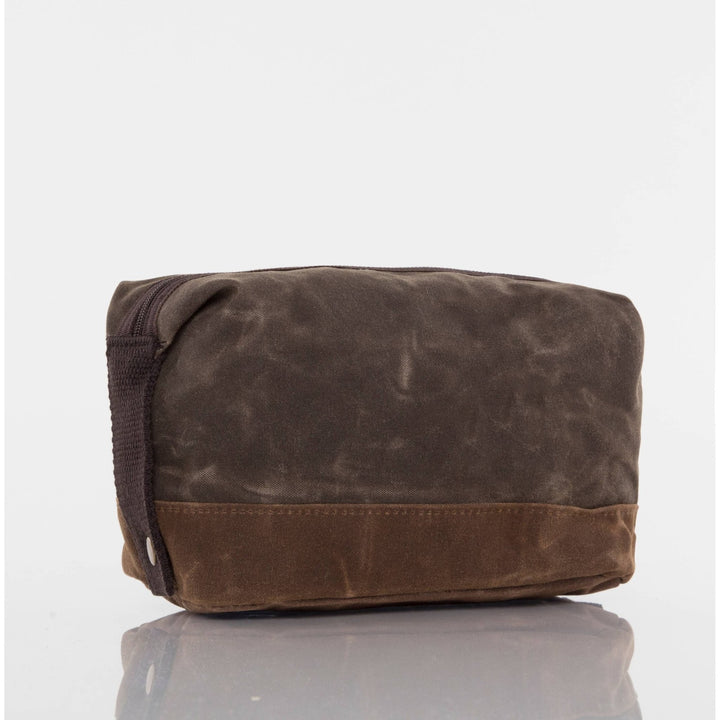 Waxed Dopp Kit: Khaki - Something Splendid Co.