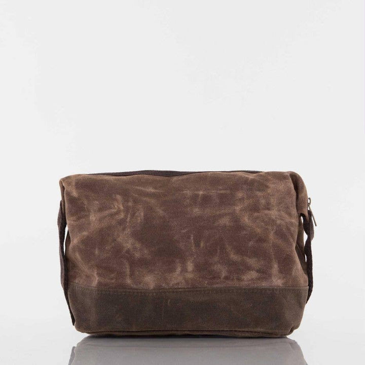 Waxed Dopp Kit: Khaki - Something Splendid Co.