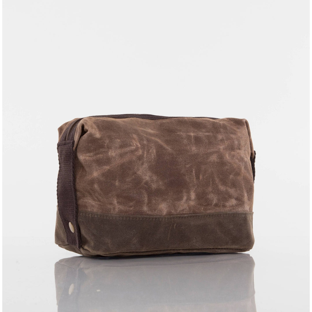 Waxed Dopp Kit: Khaki - Something Splendid Co.