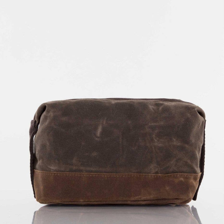 Waxed Dopp Kit: Khaki - Something Splendid Co.