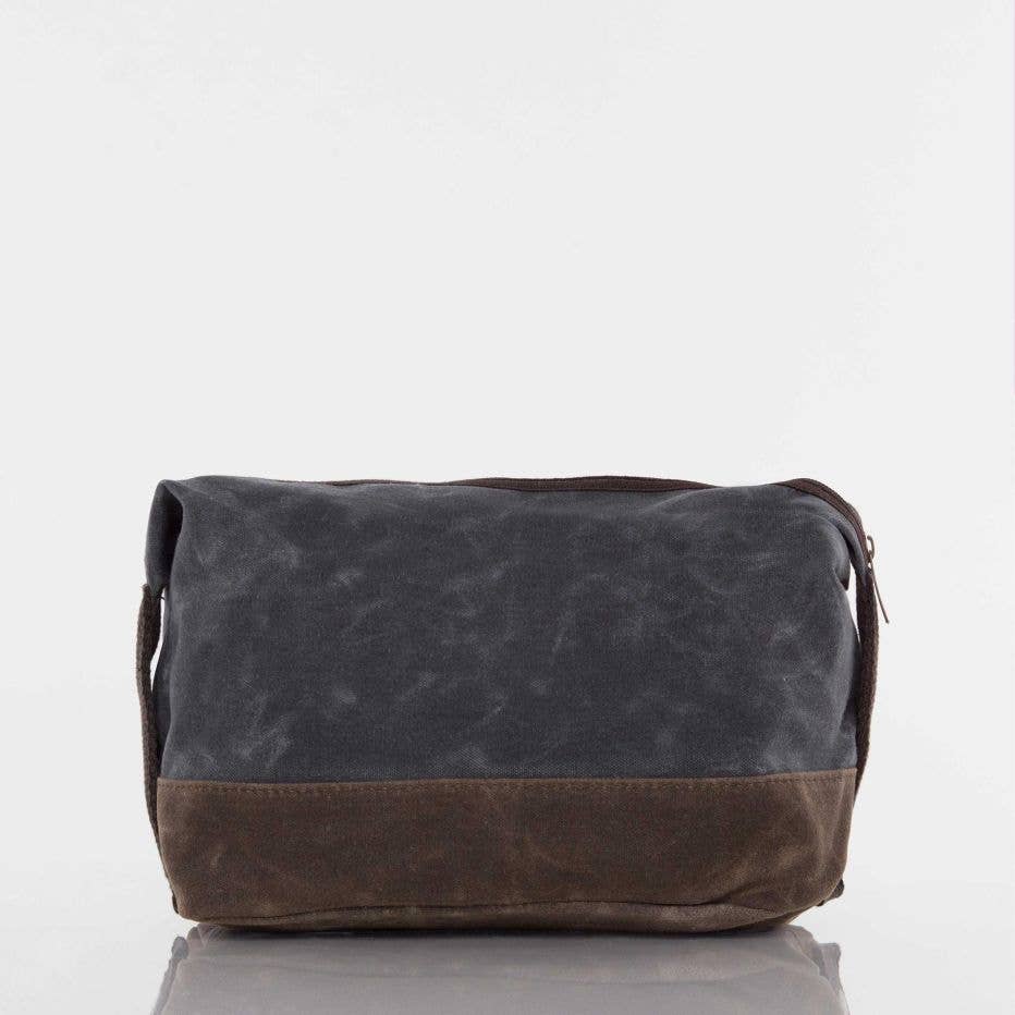 Waxed Dopp Kit: Khaki - Something Splendid Co.