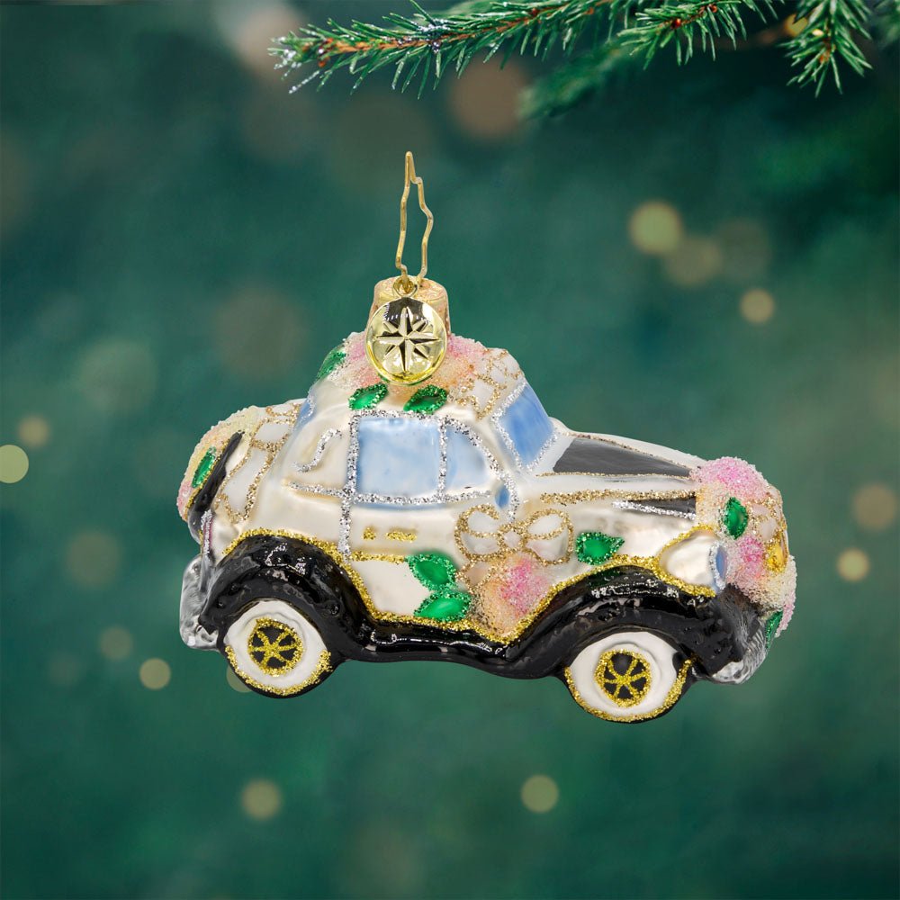 Wedding Day Wheels Gem Ornament - Something Splendid Co.