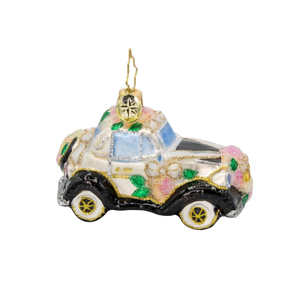 Wedding Day Wheels Gem Ornament - Something Splendid Co.