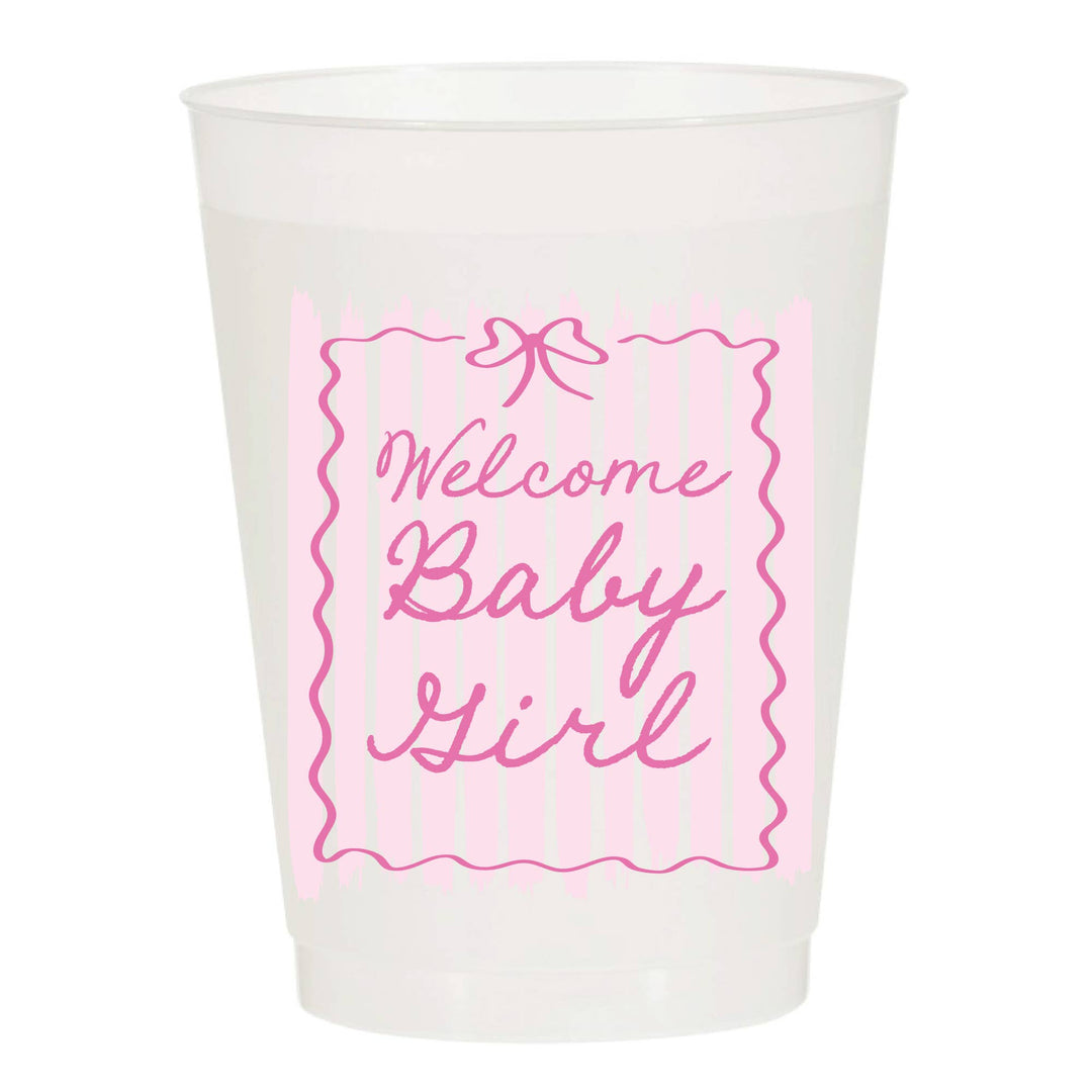 Welcome Baby Girl Frosted Cups - Baby - Something Splendid Co.
