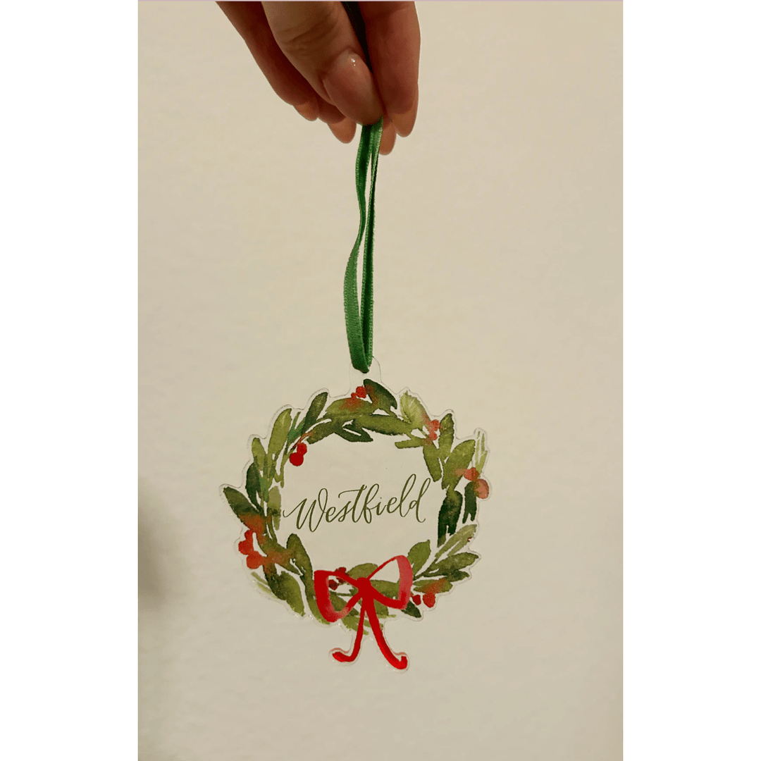 Westfield Wreath Acrylic Ornament - Something Splendid Co.