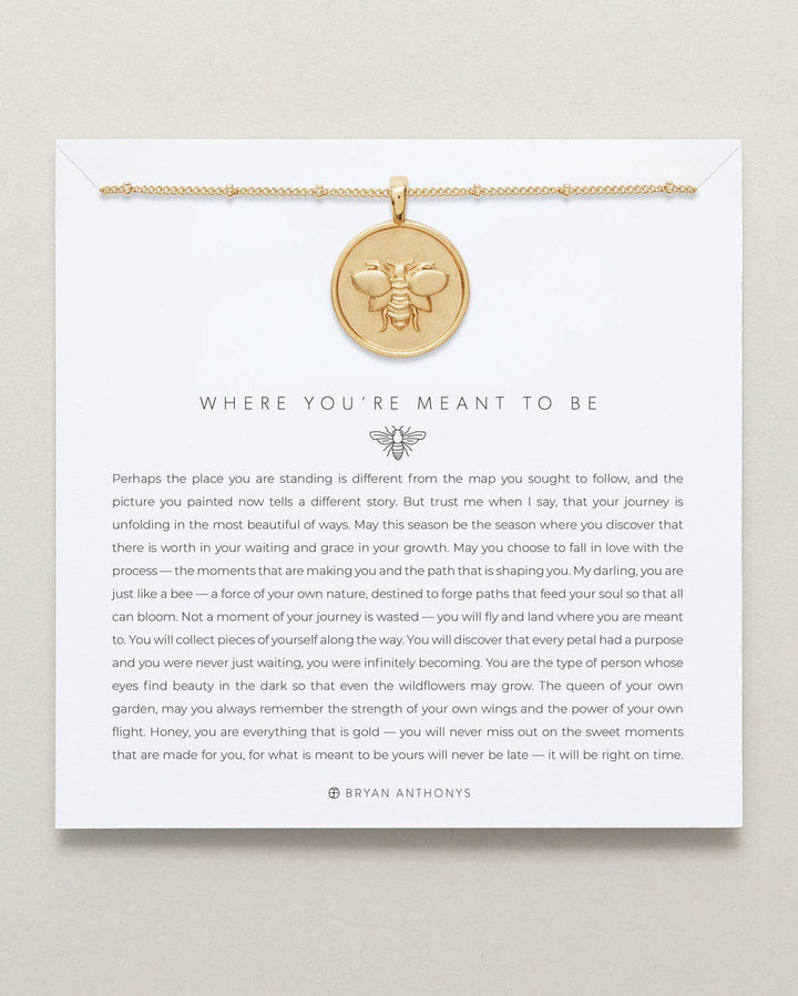 Where You're Meant to Be Necklace - Something Splendid Co.