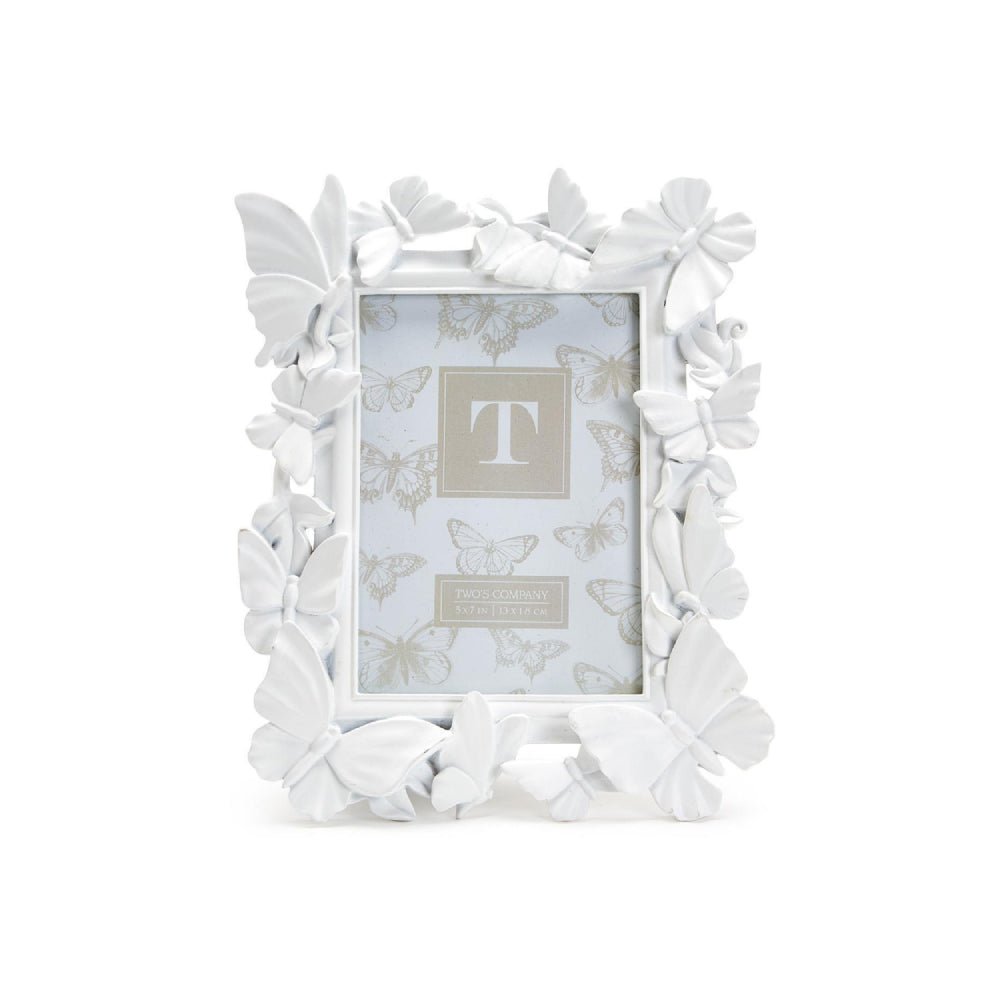 White Butterfly 5x7 Photo Frame - Something Splendid Co.