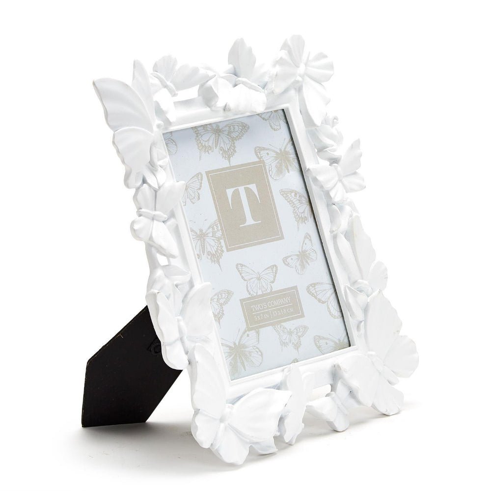 White Butterfly 5x7 Photo Frame - Something Splendid Co.