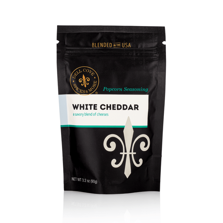 White Cheddar Popcorn Seasoning - Savory Spice Blend: 3.2 Oz. Pouch - Something Splendid Co.