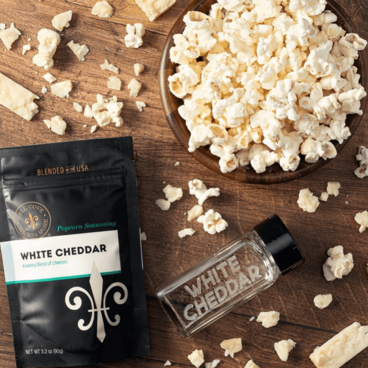 White Cheddar Popcorn Seasoning - Savory Spice Blend: 3.2 Oz. Pouch - Something Splendid Co.