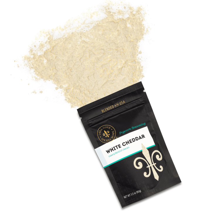 White Cheddar Popcorn Seasoning - Savory Spice Blend: 3.2 Oz. Pouch - Something Splendid Co.