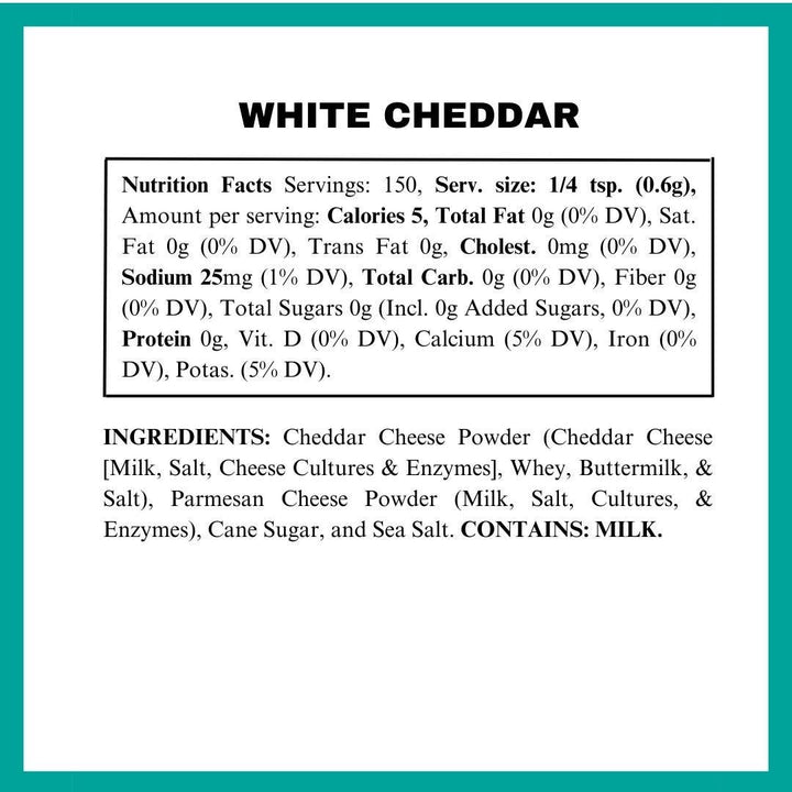 White Cheddar Popcorn Seasoning - Savory Spice Blend: 3.2 Oz. Pouch - Something Splendid Co.