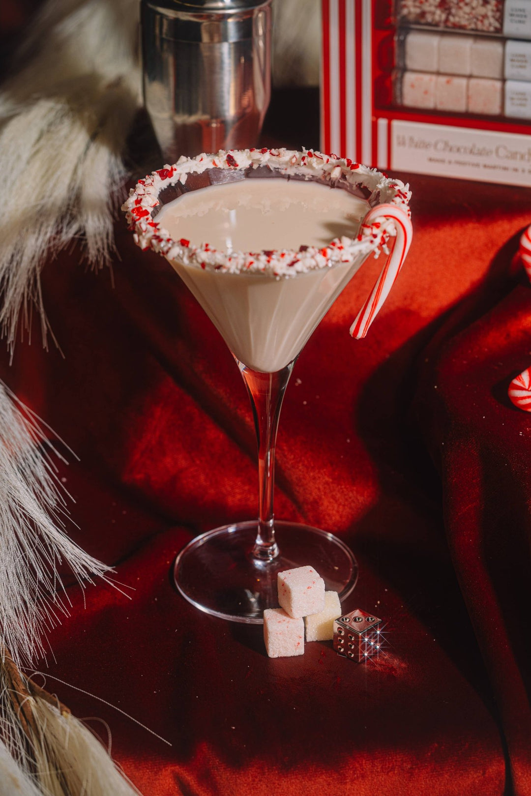 White Chocolate Candy Cane Martini Mixer Kit, Holiday - Something Splendid Co.