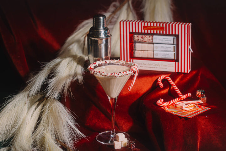 White Chocolate Candy Cane Martini Mixer Kit, Holiday - Something Splendid Co.