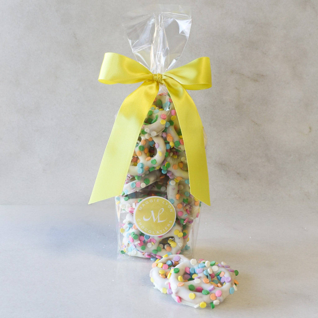 White Chocolate Covered Pretzels - Something Splendid Co.