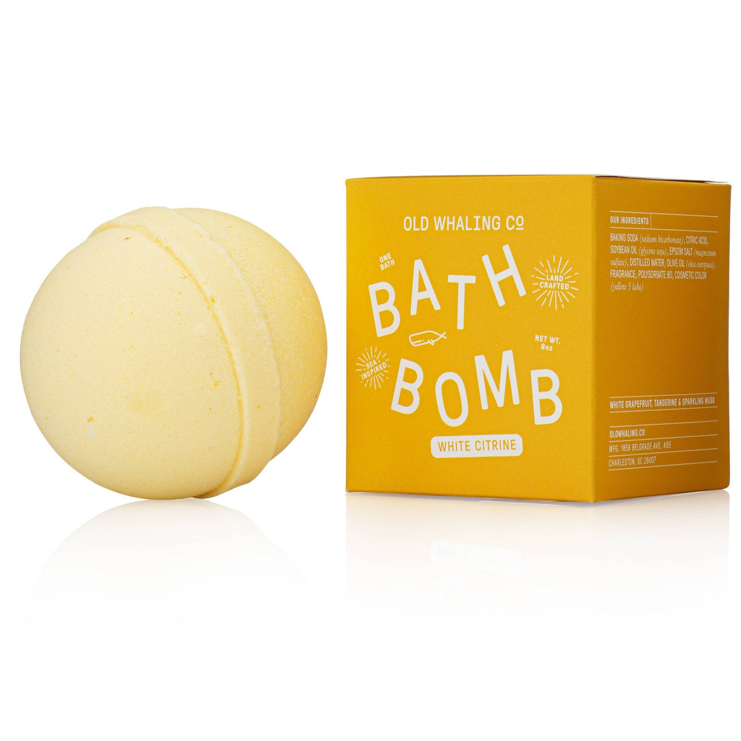 White Citrine Bath Bomb - Something Splendid Co.