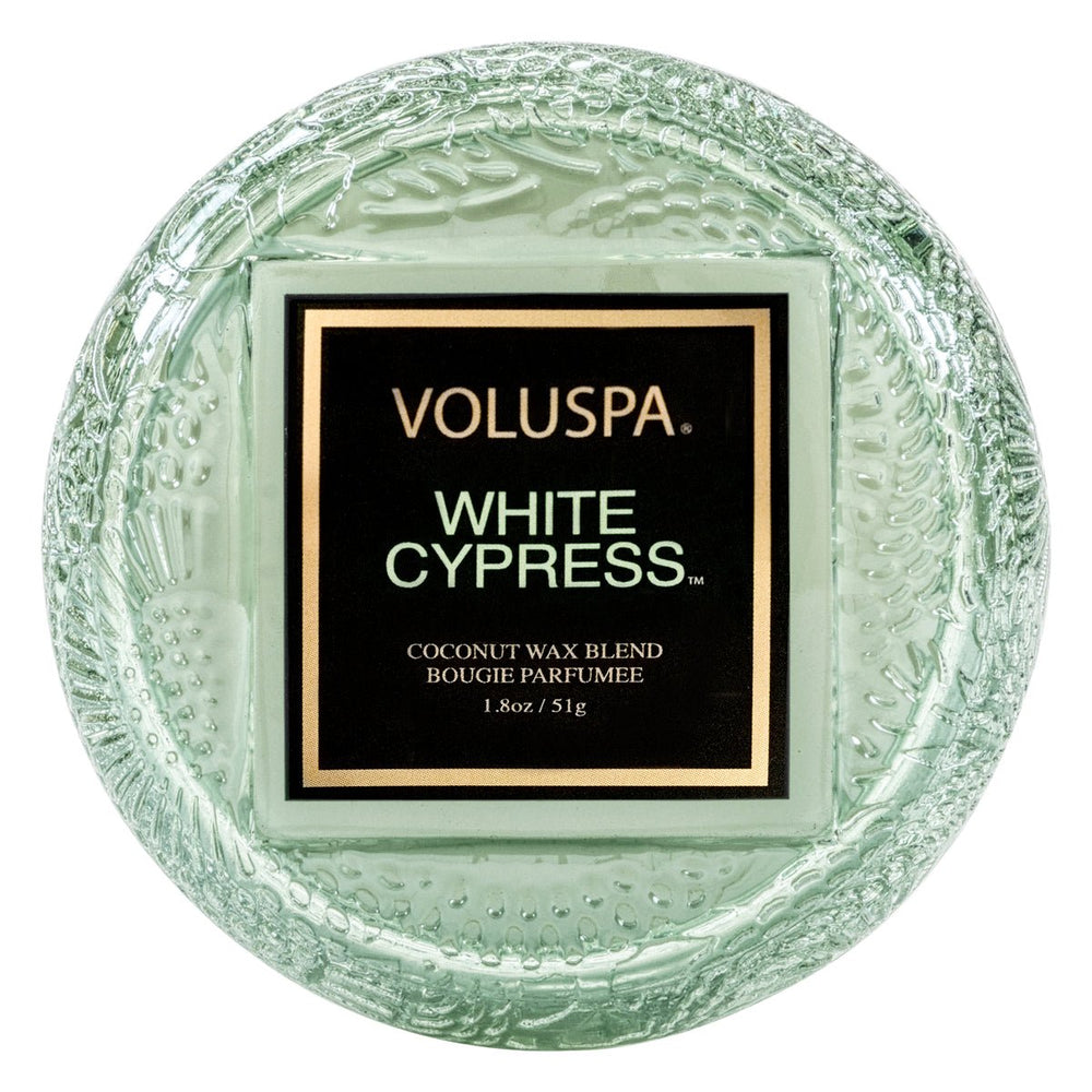 White Cypress Macaron Candle - Something Splendid Co.