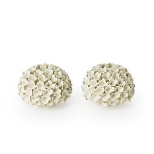 White Hydrangea Bud Vase / Taper Holder - Something Splendid Co.