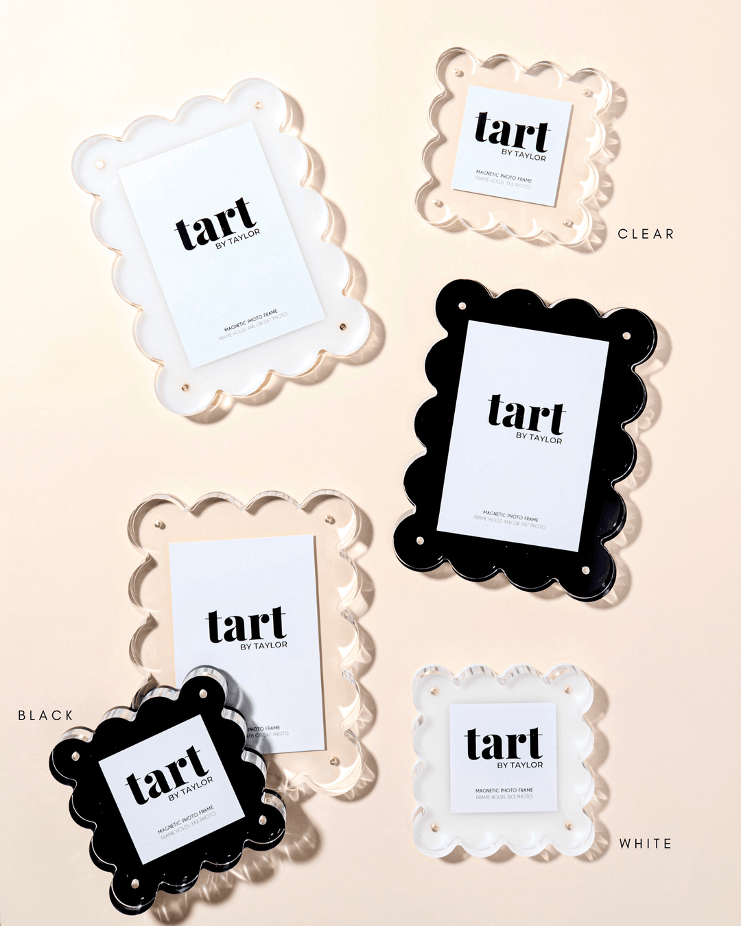 White Mini Acrylic Picture Frame - Something Splendid Co.