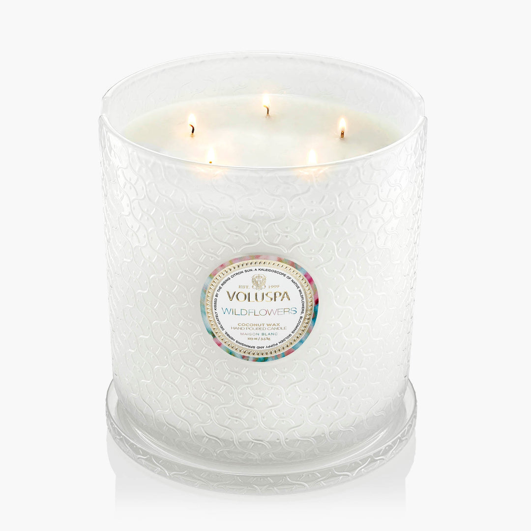Wildflowers 5 Wick Hearth Candle - Something Splendid Co.