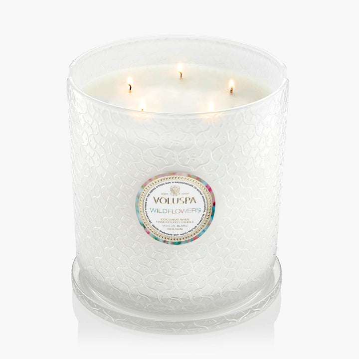 Wildflowers 5 Wick Hearth Candle - Something Splendid Co.