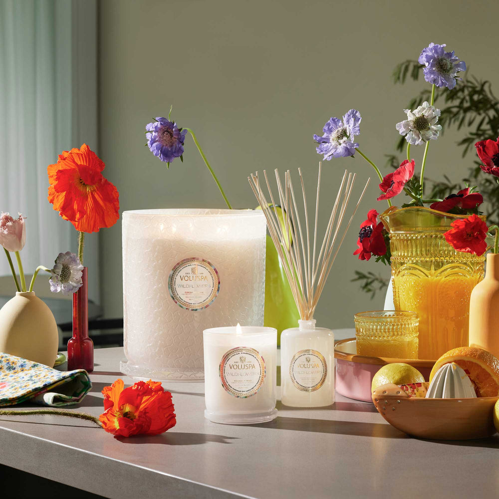 Wildflowers 5 Wick Hearth Candle - Something Splendid Co.