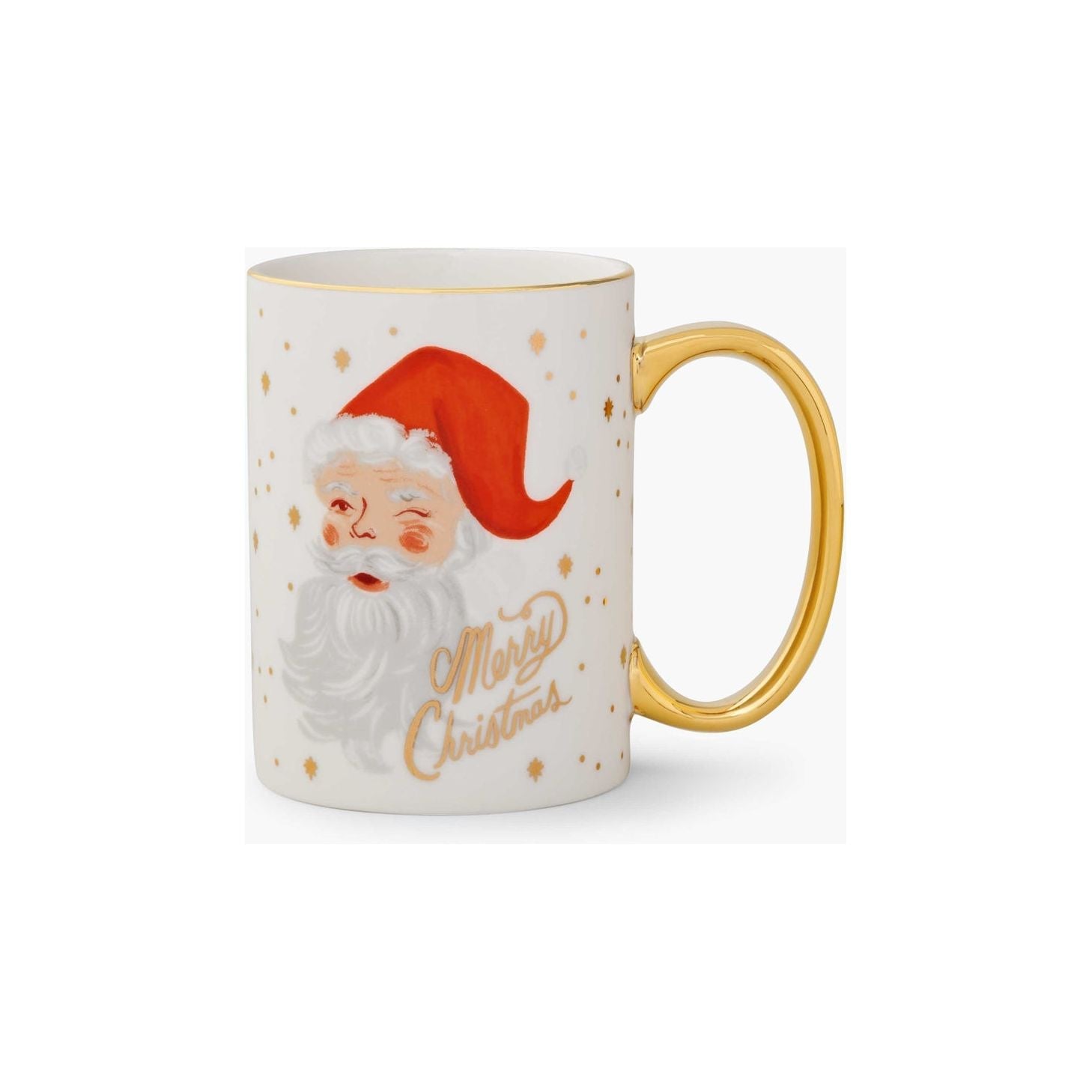 Winking Santa Porcelain Mug - Thumbnail 2