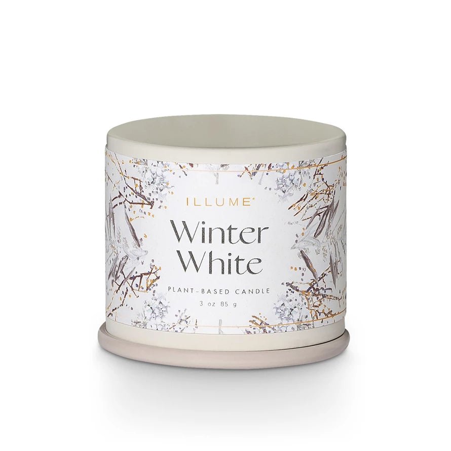 Winter White Demi Vanity Tin Candle - Something Splendid Co.